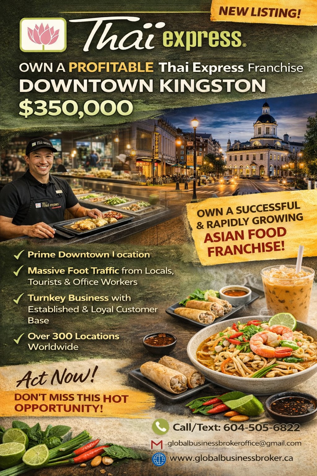 Thai express Franchise Opportunity, Downtown, Kingston